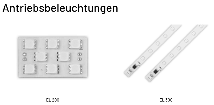 Marantec Antriebsbeleuchtungen, Torbeleuchtungen